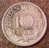 C50 - Moneda foarte veche - Danemarca - 10 ore - 1966