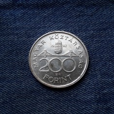 1d - 200 Forint 1992 Ungaria argint / Banca Nationala a Ungariei foto