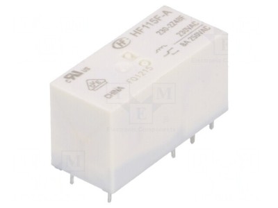 Releu Electromagnetic DPDT 230VAC 8A PCB foto
