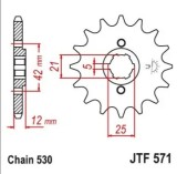 Pinion fata 15 dinti pas lant 530 Yamaha XS 400 DOHC (82-84) - XJ 550 (81-84) - XJ 600 H (84-91) - XJ 600 N (84-91)