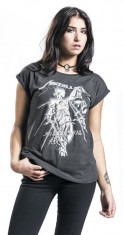 Tricou Femei METALLICA Raining Light marime M + CD Black Album foto