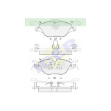 Set placute frana Icer 181249, parte montare : Punte Fata, Opel Astra G 1998-2009 Sedan/Hatchback/Combi,