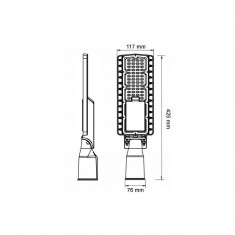 Lampa stradala 50W 135lm/W 5ani garantie