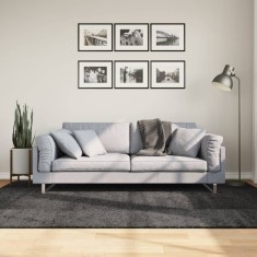 vidaXL Covor pufos &quot;PAMPLONA&quot; fire &icirc;nalte antracit modern 160x230 cm