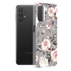Husa protectie Samsung Galaxy A32 5G Imprimeu Floral, Carcasa Slim Rezistenta, Compatibila Wireless Techsuit