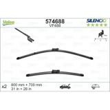 Set lamele stergator 800+700mm/31+28in Opel Zafira Tourer 01.20, Peugeot 3008 an fabricatie 08.2013; fata, stanga + dreapta, plate, adaptor OE