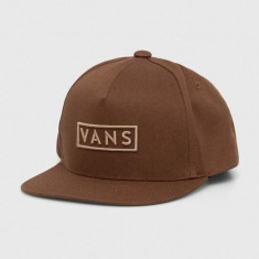 Vans șapcă de baseball din bumbac culoarea maro, cu imprimeu