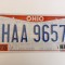 Ohio Inmatriculare USA original, decor de perete