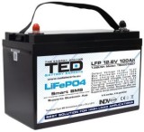 Acumulator TED Life PO4 12.8 V 100 A MM Bms Bluetooth M8 Ted Electric Ted00740, 330x171x215cm