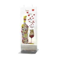 Lumanare plata pictata love Flatyz