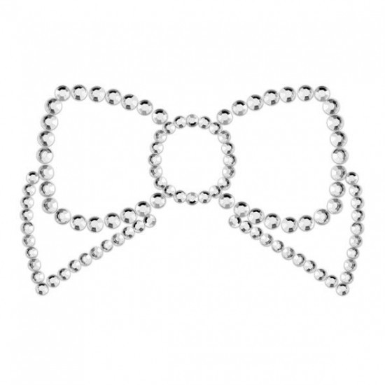 BIJOUX - MIMI BOW SILVER NIPPLE COVERS