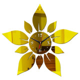 Cumpara ieftin Ceas decorativ de perete, Petale, Oglinda acrilica, 15 cm, IA-45