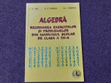 ALGEBRA- REZOLVAREA EXERCITIILOR SI PROBLEMELOR DIN MANUALUL DE CLASA A XII A ION D ION