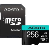 Card de memorie ADATA PremierPRO, MicroSDXC, 256GB, UHS-I U3 + Adaptor