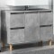 Gossi dulap de chiuveta, gri beton, 80x33x60 cm, lemn prelucrat
