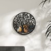 VidaXL Oglindă rotundă,negru,60x2,5 cm,fier, utilizare &icirc;n interior 3093542