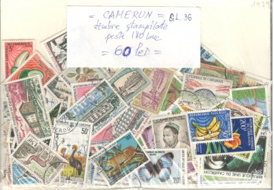 Camerun.Lot peste 180 buc. timbre stampilate GL.36 foto