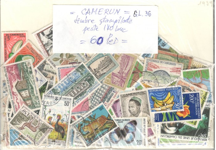 Camerun.Lot peste 180 buc. timbre stampilate GL.36
