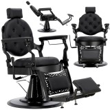 Scaun de frizerie hidraulic pentru salonul de frizerie barber shop Logan Barberking
