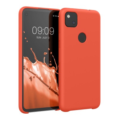 Husa pentru Google Pixel 4a, Silicon, Rosu, 52549.218 foto