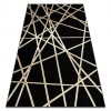Covor ALLURE 1964 Geometric - Structural, elegant, glamour negru / aur , 140x190 cm
