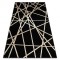 Covor ALLURE 1964 Geometric - Structural, elegant, glamour negru / aur , 140x190 cm
