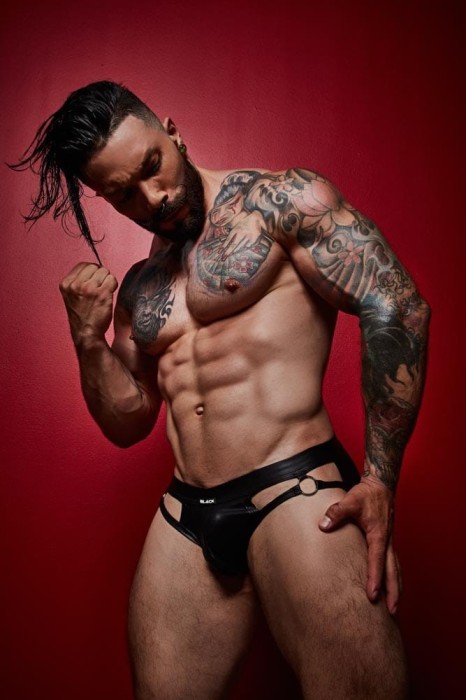 Jockstrap Negru BL4CK de la C4M-Dungeon - Mărimea L