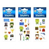 Abtibilduri - pixel, set 12 buc, Sticker Boo, 471545