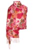 Fular casmir dama F, Dacali, ciclam, 180 x 70 cm, Multicolor, Marime universala