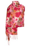 Fular casmir dama F, Dacali, ciclam, 180 x 70 cm, Multicolor, Marime universala