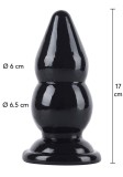 Dop Anal Dublu Bulb Extreme Hidden Desire, Negru, 17 cm