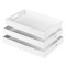Set 3 tavi servire Navaris, din bambus, cu manere, pliabile, 53446.03.02