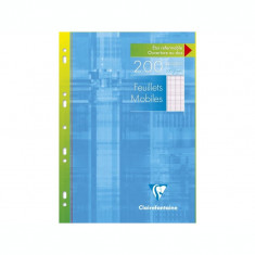 Coli albe simple A4 multiperforate metric 100 file Clairefontaine