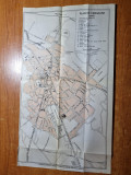 Harta orasului cernauti - anii &#039;20 -&#039;30-perioada interbelica-dimensiuni 36/20 cm