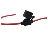 Clemă roşie 9,1mm pe cablu - Suporturi pentru siguranţe auto ELED