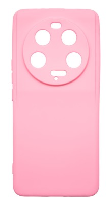 Husa de protectie din silicon pentru Xiaomi 13 Ultra, SoftTouch, interior microfibra, Roz foto
