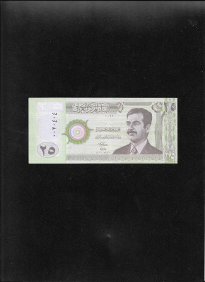 Irak Iraq 25 dinari dinars 2001 unc foto