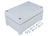 Carcasă universală ABS gri IP65 122x187x90mm