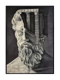 Cumpara ieftin Tablou decorativ olegrafie pe panza Man IIII 50 x 70 cm