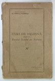 CURS DE HIGIENA PREDAT ELEVILOR SCOALEI DE ARTILERIE , de MEDIC CAPITAN Dr. PREDA C. STANCUTU , 1929