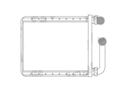 Radiator Incalzire Toyota Sienna, 02.2004-02.2010, motor 3.3 V6, 3.5 V6, benzina, Incalzitor spate, aluminiu brazat/aluminiu, 194x144x20 mm, foto