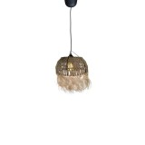 Cumpara ieftin Lustra Bowler din ratan natural 31x31x69 cm