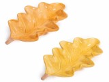 Cumpara ieftin Set 2 tavi decorative ceramica Frunze 22,5 x 13 x 3,5 H