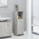 vidaXL Dulap de baie, gri beton, 30 x 30 x 95 cm, lemn prelucrat
