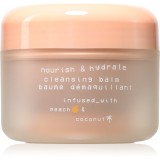 Glow Hub Nourish &amp; Hydrate lapte de curatare hidratant si hranitor cu extract de piersica 100 g