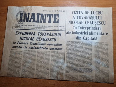ziarul inainte 21 februarie 1971-expunerea lui ceausescu foto