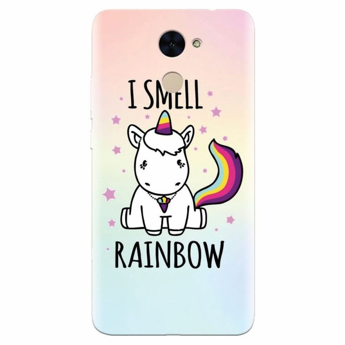 Husa silicon pentru Huawei Enjoy 7 Plus, I Smell Rainbow