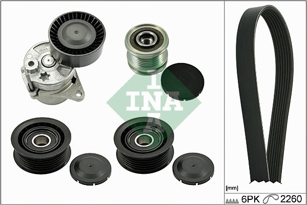 INA 529 0115 21 Set curea transmisie cu caneluri