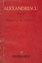 Poezii. Memorial de calatorie