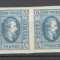 Romania.1865 Principele Cuza in oval 5 Par. albastru pereche XR.15